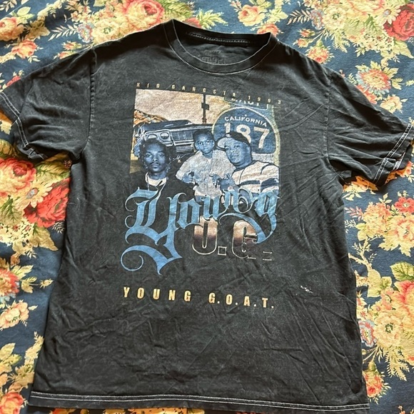 Kid Gangsta 1993 Young OG Dr Dre Snoop Bow Wow Rap T shirt Size Small - Picture 1 of 9
